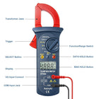 AstroAI Digital Clamp Meter 2000, Clamp Multimeter with Auto Range, Voltage Meter Measures AC Current, Voltage, Resistance, Continuity and Diodes