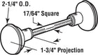 Prime-Line Products E 2499 Door Knob Set with Spindle, Oil Rubbed Bronze