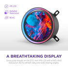 NZXT Kraken Elite 280 RGB 2024 - AIO CPU Liquid Cooler - 280mm Radiator - F280 RGB Core Fan - Customizable 2.72 IPS LCD - NZXT Turbine Pump - AMD® AM5, AM4 - Intel® LGA 1851/1700, 1200/115X - Black