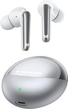 Monster N-Lite 203 AirLinks Wireless Earbuds, Bluetooth 5.3 Headphones HiFi Stereo, Wireless Earphones with HD Clear Call, 30H Playback, Touch Control, Type-C Charging, IPX6 Waterproof in-Ear Earbuds