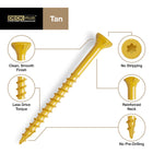 Deck Plus #10 x 3-in Wood to wood Deck Screws 800 -Per Box
