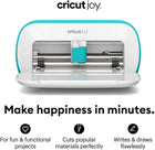 Cricut Joy Machine & Digital Content Library Bundle - Includes 30 images in Design Space App - Portable DIY Smart Machine for creating customized cards, crafts, & labels Blue