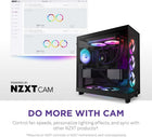 NZXT F240 RGB Core - 240mm Single-Frame Fan Unit with 2 x 120mm RGB Fans - Speed & Lighting Control - High Static Pressure & Airflow - Fluid Dynamic Bearings - 8 aRGB LEDs Per Fan - Black