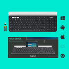 Logitech K780 Multi-Device Wireless Keyboard for Computer, Phone and Tablet – Logitech Flow Cross-Computer Control Compatible – Speckles