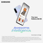 Samsung Galaxy A36 (Unlocked, CAD Version & Warranty) - Black, 128GB, 6.7\ Super AMOLED FHD+ Display, Awesome Intelligence, 4K@30fps Video, 5000 mAh Battery