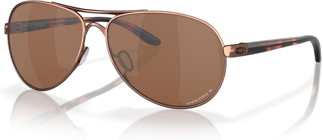 Oakley womens Oo4079 Feedback Aviator Metal SunglassesSunglasses