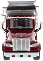1:50 Peterbilt 567 SF OX Stampede Dump Truck - Metallic Red Cab, 71077