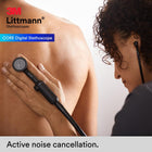3M Littmann CORE Digital Stethoscope, Our Most Advanced Stethoscope Yet, Up to 40x Amplification*, Active Noise Cancellation, in-App Sound Wave Visualization, Black-Finish Chestpiece, 8480