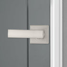 Weiser Satin Nickel Front Door Handle Set, Tavaris Handleset with Reversible Breton Interior Door Handles/Door Lever, Front Door Handles, Deadbolt Lock Not Included, Transitional Home Décor