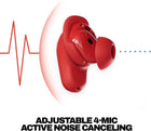 Skullcandy Method 360 ANC Wireless Earbuds, Sound by Bose, Bluetooth Headphones, Premium Noise Cancelling, Up to 40 Hrs Battery, Sweat and Water Resistant, Microphone for iPhone Android - Plasma
