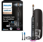 Philips Sonicare DiamondClean Smart 9500 Electric Toothbrush - Sonic Toothbrush with App, Pressure Sensor, 15 Brushing Settings, Replacement Reminder, USB Charging Travel Case, Black, Model HX9923/11