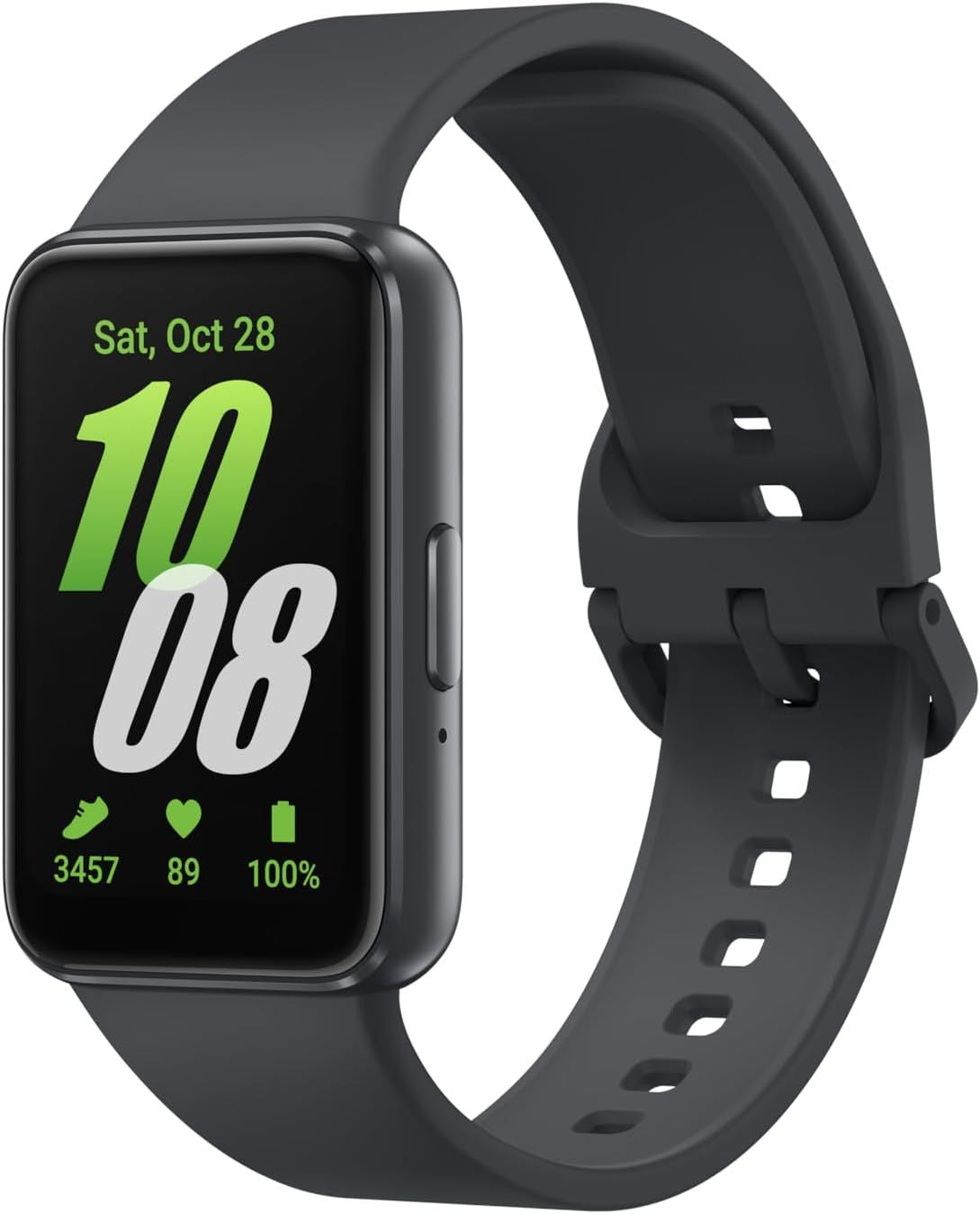 Samsung Galaxy Fit3, 1.6\ AMOLED Display, 13 Days Battery Charge, Sleep Monitoring, Fall Detection - Dark Gray (CAD Version & Warranty)