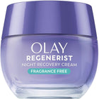 Olay Face Moisturizer, Anti-Aging Night Cream for Women - Fragrance-Free Skin Care, Instant Hydration, Anti-Wrinkle, Reduces Fine Lines, Exfoliates, Smooths Texture - Niacinamide, Amino Pepitde, 50 mL [Packaging may Vary]