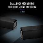 Wohome Small Sound Bars for TV, 50W 16-Inch Ultra Slim Mini Surround Soundbar Speakers System with Wireless Bluetooth 5.0 Optical AUX USB Connection, 5EQs, for 4K & HD TVs, Model S66 (16INCH)