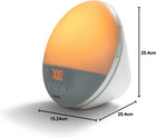 Philips SmartSleep Wake-up Light, Colored Sunrise and Sunset Simulation, 5 Natural Sounds, FM Radio & Reading Lamp, Tap Snooze, HF3520/60