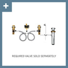 Moen T6620 Brantford Two-Handle Low Arc Bathroom Faucet Without Valve (Chrome)