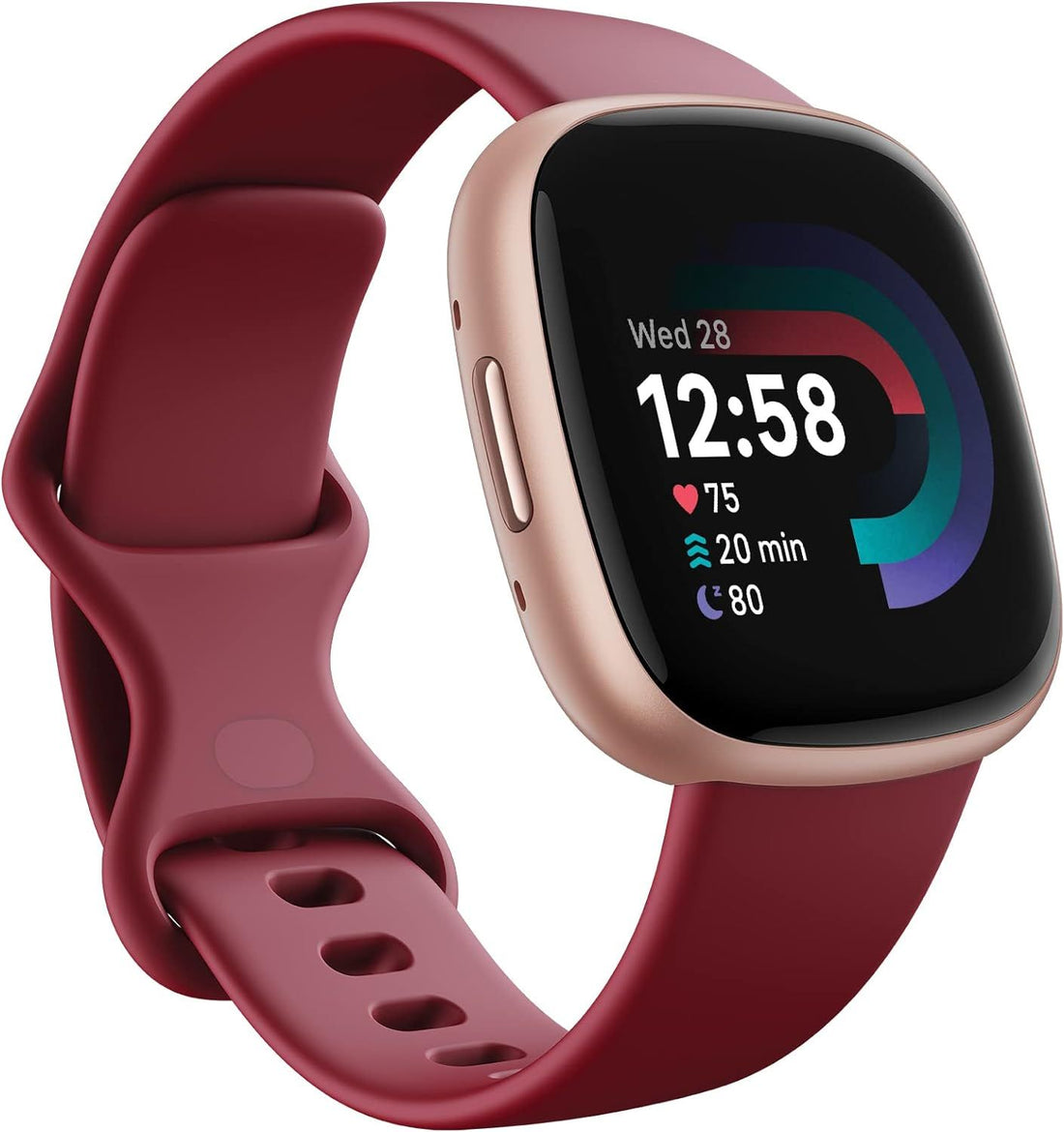 Google Fitbit Versa 4 - Fitness Smartwatch - Beet Juice/Copper Rose | Fitness Smartwatch with Daily Readiness, GPS, 24/7 Heart Rate, 40+ Exercise Modes, Sleep Tracking and More, One Size