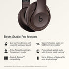 Beats Studio Pro - Wireless Bluetooth Noise Cancelling Headphones - Personalized Spatial Audio, USB-C Lossless Audio, Apple & Android Compatibility, Up to 40 Hours Battery Life - Deep Brown