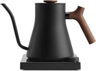 Fellow Stagg EKG Pro Studio Electric Gooseneck Kettle - Pour-Over Coffee and Tea Pot, Stainless Steel, Quick Heating, Matte Black with Walnut Wood Handle, 0.9 Liter | Precise Temp Control for Pour-Over Coffee & Tea, Stainless Steel, Brew Timer, Scheduling