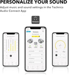 Technics EAHAZ100 Reference Class Hi-Fi True Wireless Earbuds with Dolby Atmos and Noise Cancelling, Silver