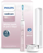 Philips Sonicare DiamondClean 9000 Electric Toothbrush, 1 Brush Head, Pink | 1000% More Plaque Removal¹, Pressure Sensor, 12 Brush Settings, App Connected, 14-Day Battery, Travel Case, HX9911/90