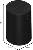 Sonos Era 100 - Black - Wireless, Alexa Enabled Smart Speaker