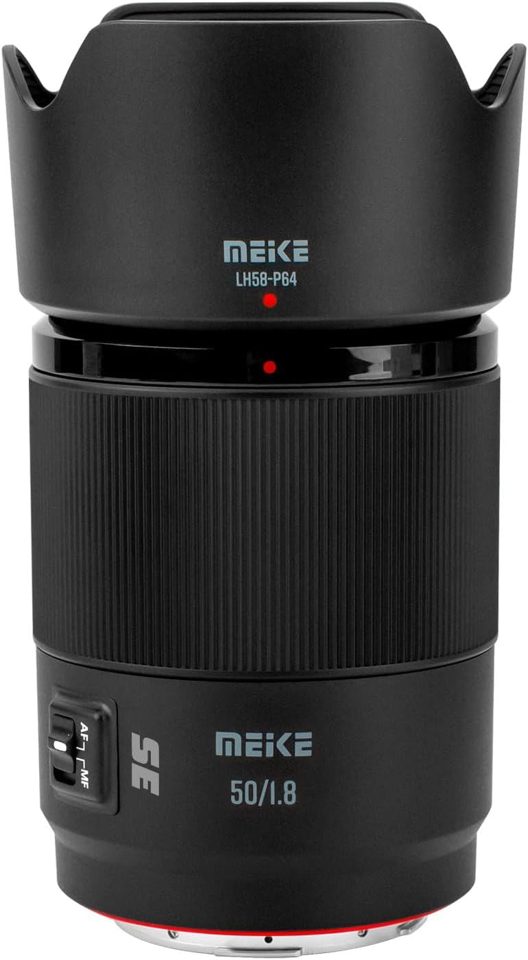 Meike 50 mm F1.8 Autofocus STM Stepper Motor Full Format Portrait Lens Compatible with Panasonic Lumix Sigma L Cameras S1H S1 S5 S5 Mark II S1R S9 SL SL2 FP FPL