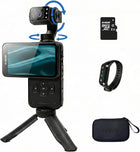 ORDRO M5 Handheld Camera 5K, 3-Axis Stabilisation Video Camcorder, Portable IR Night Vision WiFi Vlogging Camera with 120° Wide Angle, Face Tracking, 64G Card, Remote Control, Bracket