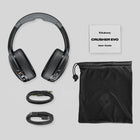 Skullcandy Crusher Evo Wireless Bluetooth Headphones with Multi-Sensory Bass, Noise Isolating Over-Ear Fit, Up to 40 Hours Battery, Microphone for iPhone Android - True Black