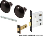 Prime-Line Products E 2499 Door Knob Set with Spindle, Oil Rubbed Bronze