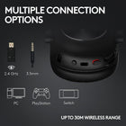 Logitech G PRO X 2 Lightspeed Wireless Gaming Headset: Detachable Boom Mic, 50mm Graphene Drivers, DTS:X Headphone 2.0—7.1 Surround, Bluetooth/USB/3.5mm Aux, for PC, PS5, PS4, Switch - Magenta