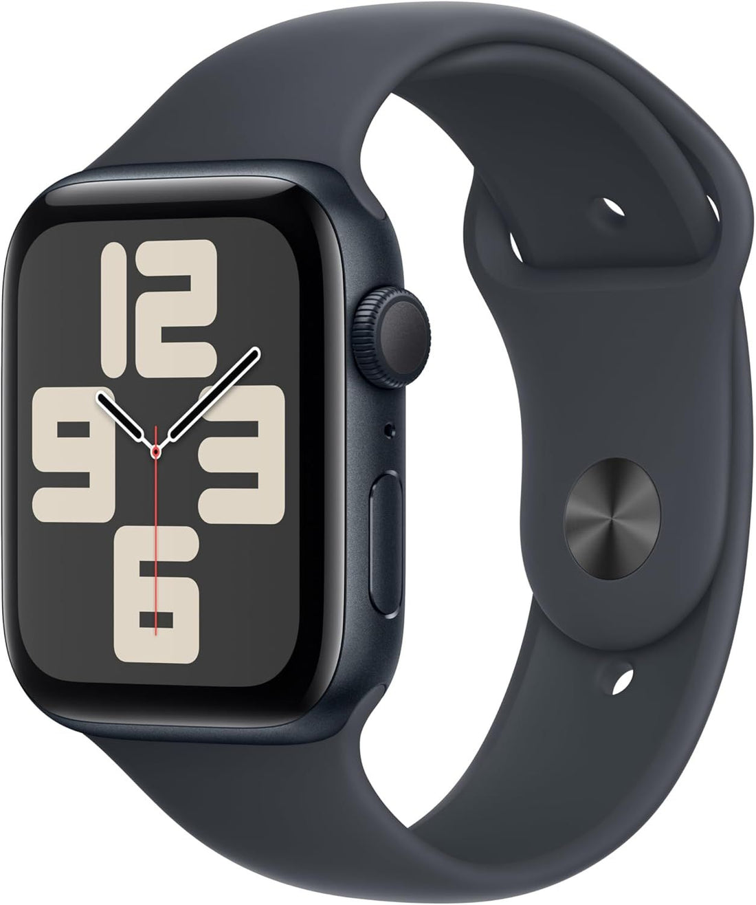 Apple Watch SE (2nd Gen) [GPS 44mm] Smartwatch with Midnight Aluminium Case with Midnight Sport Band