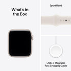 Apple Watch SE 3 [GPS 40mm] Smartwatch with Starlight Case with Starlight Sport Band. Fitness and Sleep Trackers, Heart Rate Monitor, Always-On Display, Water-Resistant