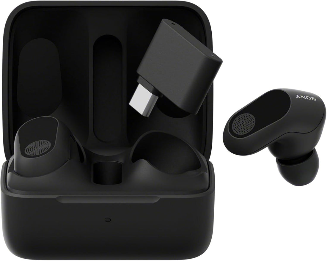 Sony INZONE Buds Truly Wireless Noise Cancelling Gaming Earbuds, 12 Hour Battery, for PC, PS5, 360 Spatial Sound, 30ms Low Latency, USB-C Dongle and Bluetooth 5.3, WF-G700N Black