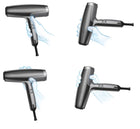 BabylissPRO Falco Professional Ionic High-Performance Digital Hair Dryer, Includes Comb, 2 Nozzles, Diffuser & Replacement Filter, High-Speed Motor, 3 Speed & 4 Heat Digital Settings With Cool Shot