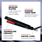 FHI Heat Platform Tourmaline Ceramic Professional Hair Styling Iron, 1 Inches