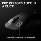 Logitech G PRO 2 Lightspeed Ambidextrous Wireless Gaming Mouse - Black | Symmetrical design, \u003C4 customizable magnetic side buttons, USB-C charging, PowerPlay Wireless Charging Supported, For PC/Mac