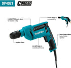 Makita DP4021 1/2 inch Variable Speed Corded Electric Drill w/Keyless Chuck
