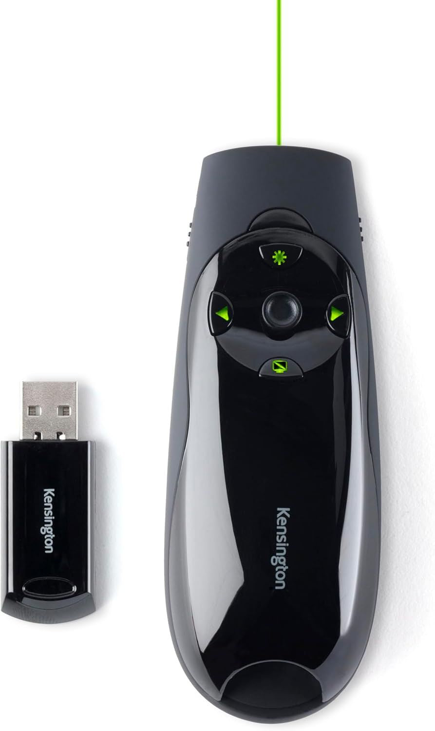 Kensington Wireless Presenter Expert with Cursor Control, Backlit Joystick and Green Laser Pointer (K72426AM)