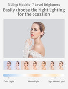Viozon Extendable Selfie Stand 360° Rotatable Mobile Phone Holder Rechargeable Wireless Foldable LED Light with 7 Brightness for Live Streaming / YouTube/Tikto/Video Recording