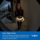 TP-Link Tapo Smart Video Doorbell Camera with Chime, Battery or Wired, 2K 5MP Color Night Vison, No Monthly Fee, 180° Ultra-Wide Head-to-Toe View, Free AI Detection, Cloud & Local Storage (Tapo D235)