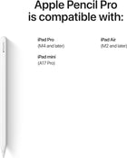 Apple Pencil Pro: Latest Model - Device Compatibility Check Required - Pixel-Perfect Precision, Tilt and Pressure Sensitivity, Perfect for Note-Taking, Drawing, and Art. Charges and Pairs Magnetically