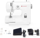 SINGER M1000 Lightweight & Portable Sewing Machine With 32 Stitch Applications, LED Light & Top drop-in bobbin for Hems | Great for Mending