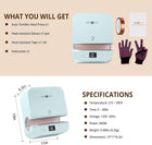 HTVRONT Auto Tumbler Heat Press Machine - Sublimation Tumblers, Glasses | Mug Press for Diameter 2.9-3.2\ Cup| Even Heat & Vivid Sublimation| Ideal for Beginner, Crafter, Hobbyist, Small Business
