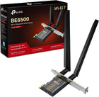 TP-Link Wi-Fi 7 BE6500 PCIe WiFi Card for Desktop PC (Archer TBE400E) - Bluetooth 5.4, WPA3,Tri-Band 2882 Mbps,Multi-Directional Antennas, and USB Drive for Fast Installation (Windows 11 Only)