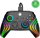 PDP Afterglow Wave Wired LED Controller for Xbox Series X|S/Xbox One/PC, RGB Lights, Customizable/App Supported - Black
