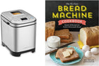 Cuisinart CBK-110C Compact Automatic Bread Maker, Stainless Steel & The No-Fuss Bread Machine Cookbook: Hands-Off Recipes for Perfect Homemade Bread,English