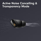 Beats Studio Buds + | True Wireless Noise Cancelling Earbuds, Enhanced Apple & Android Compatibility, Built-in Microphone, Sweat Resistant Bluetooth Headphones, Spatial Audio - Black