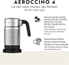 Nespresso Aeroccino 4 Milk Frother - Automatic Hot & Cold Foam Maker for Coffee, Latte, Cappuccino, and Macchiato - Silver
