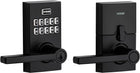 Weiser Smartcode 10 Matte Black Keyless Entry Door Lock with Handle/Deadbolt Lock, Keypad Door Lock with Auto Lock, Up to 30 User Codes, Electronic Door Handles/Door Locks for Entry Door & Garage